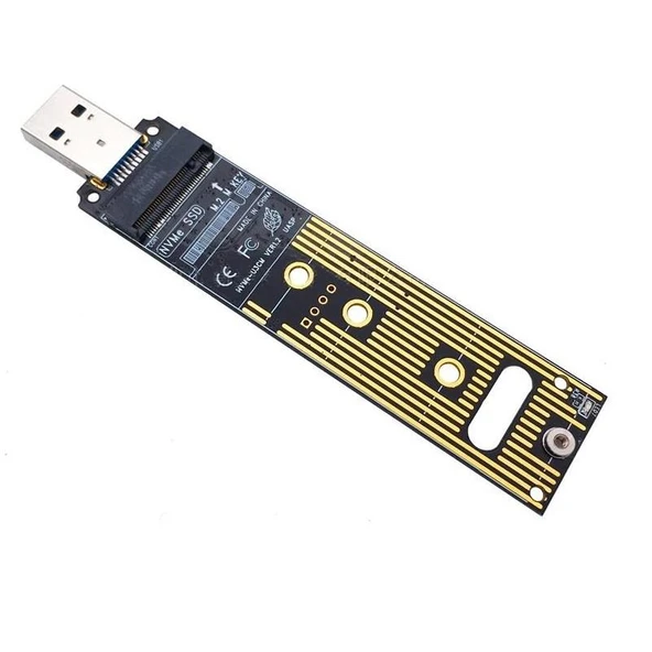 4767 M.2 NVME SSD To USB 3.0 Pci-e Express M-Key Çevirici Dönüştürücü Adaptör Kutusu içi