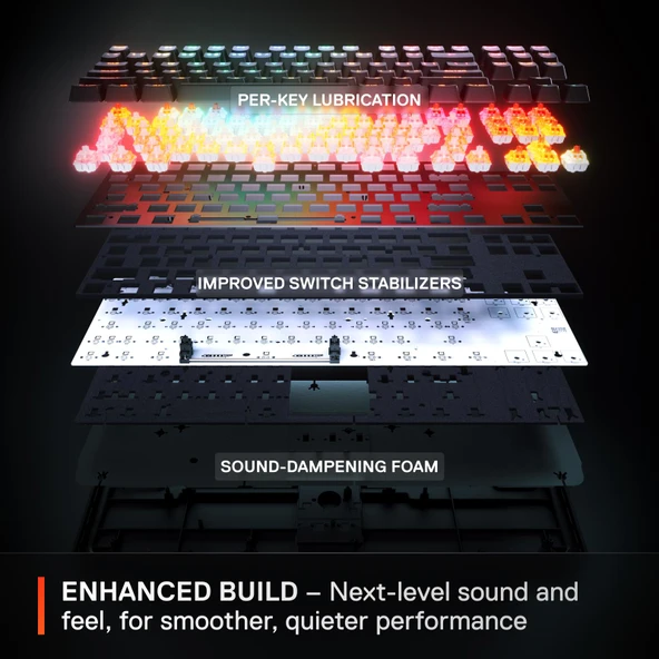 SteelSeries Apex Pro TKL Gen 3 OmniPoint 3.0 HiperManyetik Switch RGB Mekanik Kablolu Oyuncu Klavyesi (UK) - 6