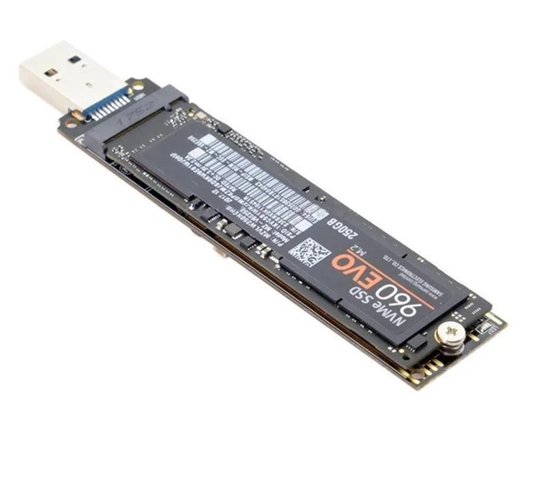 4767 M.2 NVME SSD To USB 3.0 Pci-e Express M-Key Çevirici Dönüştürücü Adaptör Kutusu içi - 2