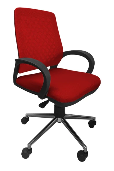 Porziyon Comfy Ofis Büro Öğrenci Çalışma Koltuğu Sandalyesi Krom Ayaklı