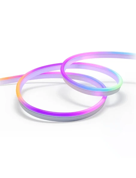 Sese Duyarlı Animasyonlu RGB Kumandalı 5 Metre Neon Şerit Hortum Led USB ve App Uyumlu - 2