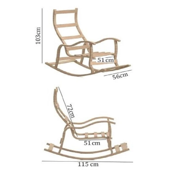 Reyo Home Indigo Gri Krem Sallanan Sandalye Dinlenme,emzirme,tv,okuma,koltuğu Berjer - Resim 7