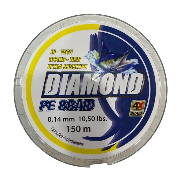 Bauer Diamond 4X Pe Braid 150 mt 0.14 mm Misina - 2