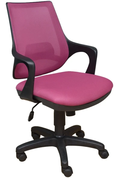 obc ofis büro concept Kontez Büro Çalışma Koltuğu Öğrenci Sandalyesi Plastik Ayak Pembe