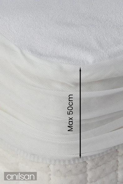 DRYTOUCH Sıvı Su Geçirmez Fitted Full Kenar Yatak Koruyucu Alez  (7 Ebat) - 2