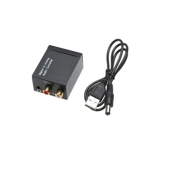 5057 Dijital To Analog 3.5mm Optik Ses Tos Çevirici Dönüştürücü Adaptör - Resim 2