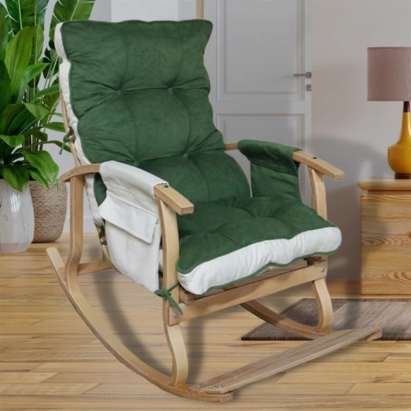 Reyo Home Lidya Lüks Çift Minderli Sallanan Sandalye Tv Koltuğu - 2