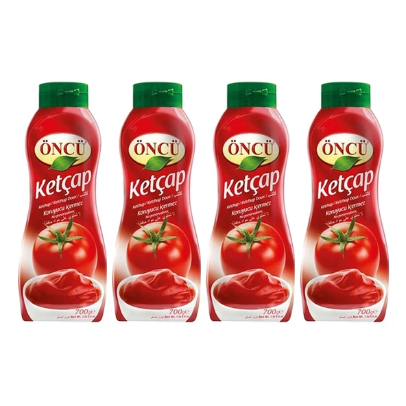 Öncü Ketçap 700 G Tatlı x 4 Adet