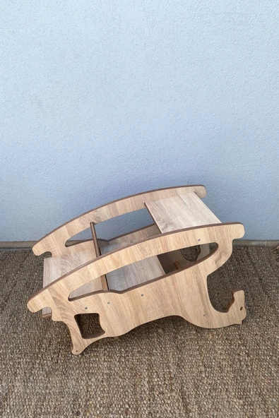 Reyo 3in1 Montessori Sallanan At, Mama Sandalyesi, Aktivite Masası - 3
