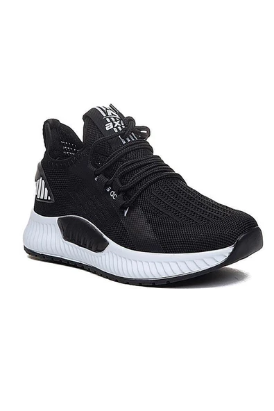 Celira Axs Siyah Beyaz Triko Erkek Sneaker Spor Ayakkabı - 2