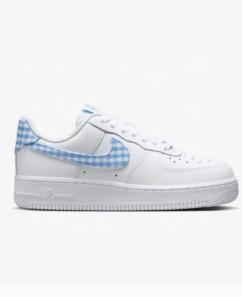 Nike Air force Beyaz mavi unisex ayakkabı - 2
