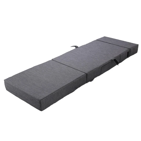Valeria Katlanır Yatak Olabilen Koltuk Tek Kişilik Gri Tek - 5
