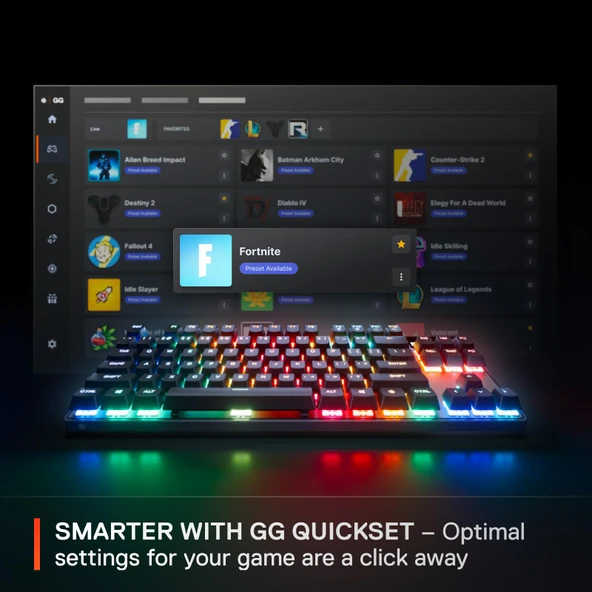 SteelSeries Apex Pro TKL Wireless Gen 3 OmniPoint 3.0 HiperManyetik Switch RGB Mekanik Kablosuz Oyuncu Klavyesi (UK) - 4