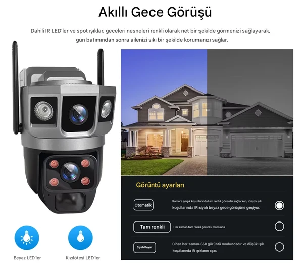 QASUL Yeni Tasarım 4G Sim kart 12MP WIFI Güneş Enerjili Kamera Açık Kablosuz 8K İki Yönlü Ses Geniş Açı - 6