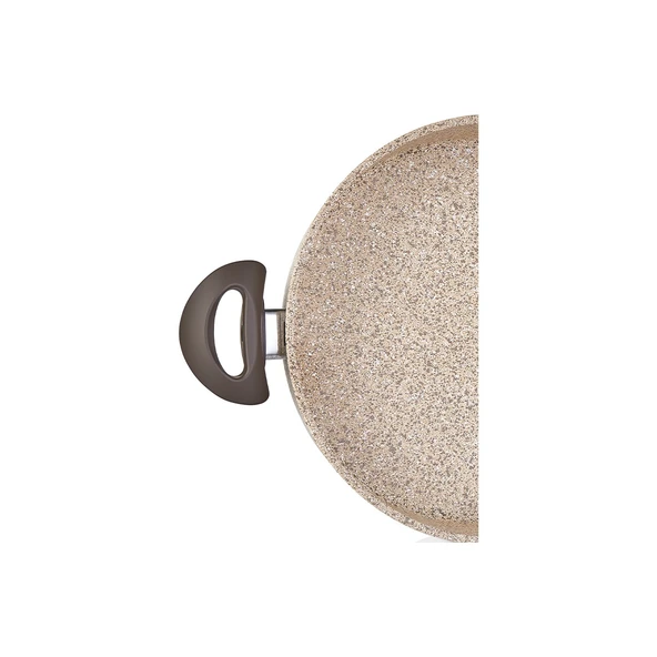 FALEZ CREAMY GRANİTEC 28 CM KISA GRANİT TENCERE KARNIYARIK - 5