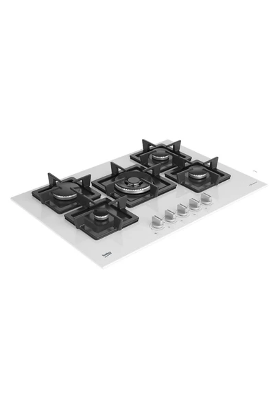 BOCD K 7520 DWB Wok Gözlü Beyaz Cam Ankastre Ocak - 2