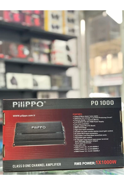PLİPPO PO-1000 RMS MONO AMFİ BAS KONTROLLU - 2