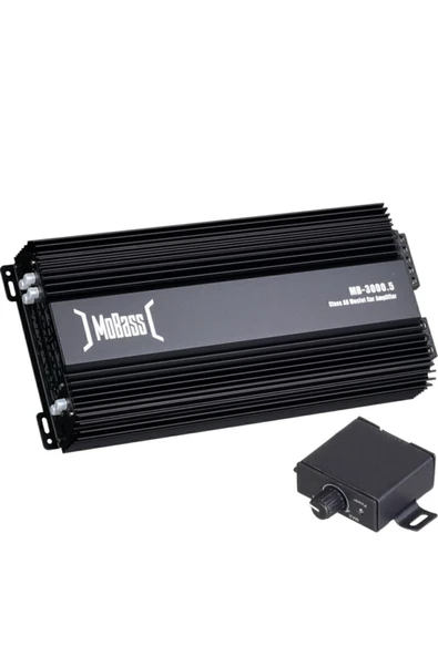 MOBASS 5 Kanal 130wx4ch 350w Rms Bass Kontrollü Oto Amfi Mb-3000.5 Mobas Mb 3000 Anfi