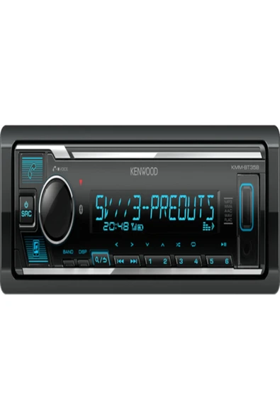 Kenwood Kmm-bt358 (kmm-bt356'nın Yeni Serisi) Uyumlu  Oto Teyp-2 Yıl Dıstrıbutor Garantlı -bluetooth - 1