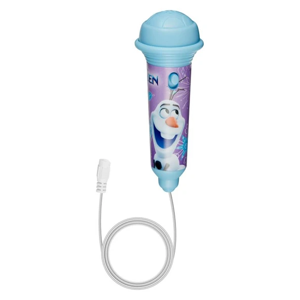 Disney Frozen Karlar Ülkesi Mini Karaoke Mikrofon Seti Işıklı Kemer Kancalı Lisanslı Mikrofonlu DY-3650-Fz - 4