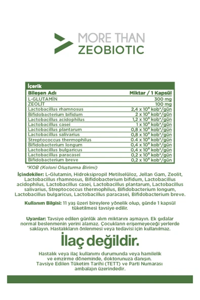 More Than Zeobiotic 30 Kapsül - 2