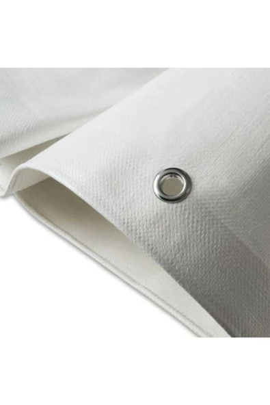 DİWWA En 6 Metre Boy 8 Metre Beyaz Çadır Branda Su Geçirmez Pvc Tente Gölgelik Çadır Üstün Kalite - 4