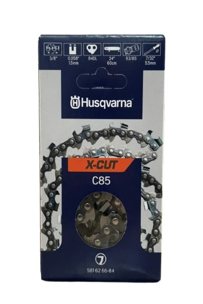 MOTORLU TESTERE ZİNCİR 3/8 42 DİŞ HUSQVARNA 1,5 MM YARIM KÖŞELİ ORJİNAL ürün görseli