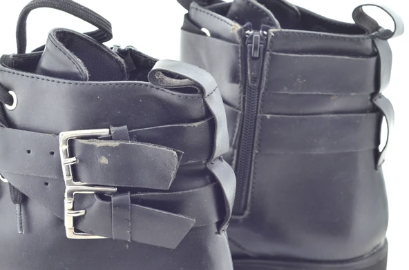 Boya Defolu Kadın Fermuarlı Kadın Kışlık Bot Kalın Tabanlı 36 Numara - 4