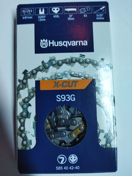 MOTORLU TESTERE ZİNCİR 91/20 DİŞ HUSQVARNA T425/T525 YARIM KÖŞELİ ORJİNAL ürün görseli