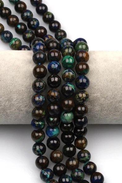 Azurit Doğaltaş Dizi 10 mm Küre Kesim