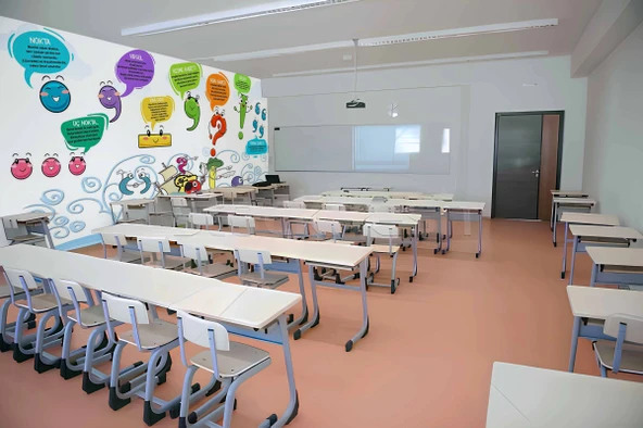 Noktalama İşaretleri Okul Duvar Kağıdı Baskı - 4