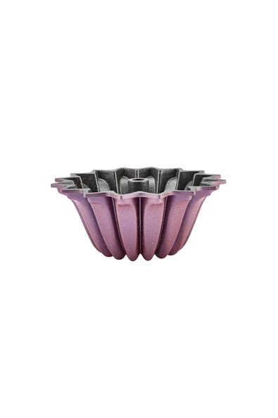 Stella - Döküm Yanmaz Yapışmaz Kek Ve Tart Kalıbı Pink 25 Cm - 3