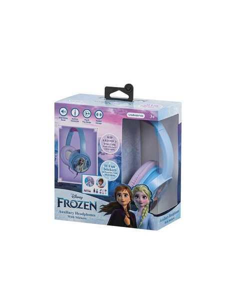 Kablolu Kulaklık Disney Frozen Karlar Ülkesi Anna Elsa Çocuk Kulaklığı Lisanslı DY-6513-FR2 11 ADET STİCKER İLE BİRLİKTE