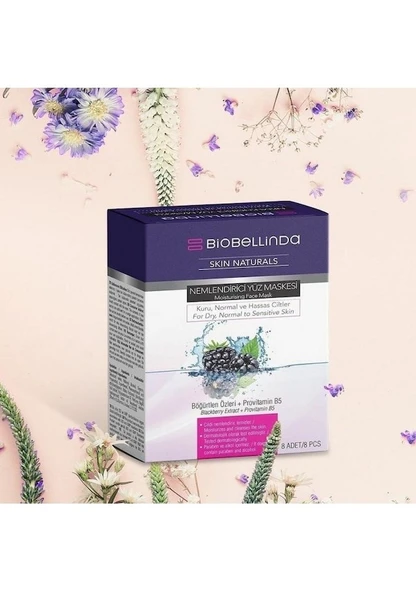 BİOBELLİNDA NEMLENDİRİCİ YÜZ MASKESİ 8'Lİ