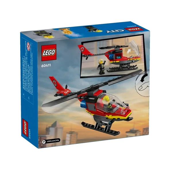 Nessiworld  LEGO Fire Rescue Helicopter 60411 - Resim 5