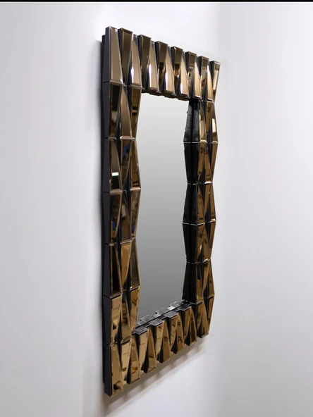 Elis Concept Lizbon Dekoratif Duvar Ayna Bronz 105 X 55 cm - 2