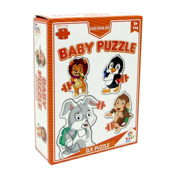 LC7225 Baby Puzzle - Hayvanlar - İlk Puzzle / +12 ay