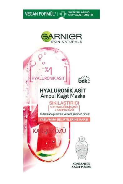 Garnier Hyaluronik Asit Sıkılaştırıcı Ampul Kağıt Maske - 2