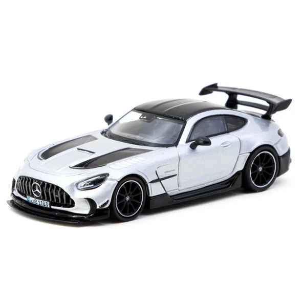 Nessiworld Tarmac Works 1/64 Mercedes-Benz AMG GT Black Series Silver Metallic