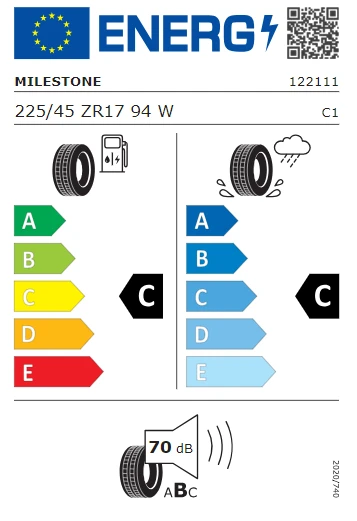 Milestone 225/45 R17 94W Reinf. Carmile Sport Yaz Lastiği 2025 Üretim - Resim 3
