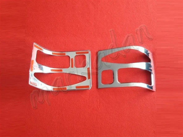 Markadan VW T4 Caravelle Krom Stop Çerçevesi 1995-2003 2 Parça Paslanmaz Çelik - 2