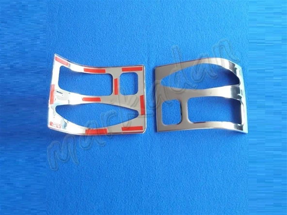 VW T4 Multivan Krom Stop Çerçevesi 1995-2003 2 Parça Paslanmaz Çelik - 2
