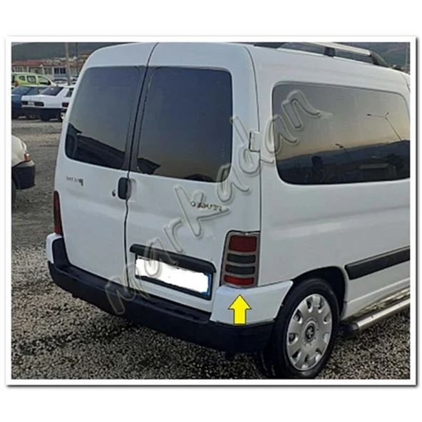DB Chrome Peugeot Partner Stop Çerçeve Nikelajı 1996-2008 2 Parça P.Çelik - 3