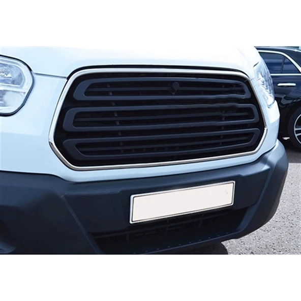 DB Chrome Ford Transit Ön Panjur Nikelajı Çerçevesi 2014-2018 2 Parça P.Çelik - 1