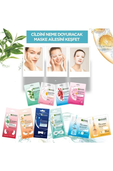 Garnier Nem Bombası Yorgunluklara Karşı Gece Kağıt Göz Maskesi - 4