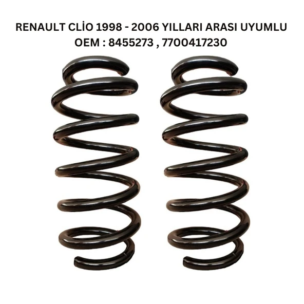 Ön Helezon Yay Takımı - 2 Adet Standart Yay ST127005F, Renault Clio (1998-2012) Uyumlu - 2