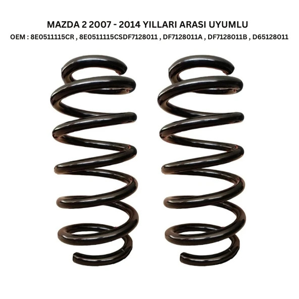 2 Adet Standart Yay ST119051R – Mazda 2 (2007-2014) Arka Helezon Yay Takımı - Resim 2