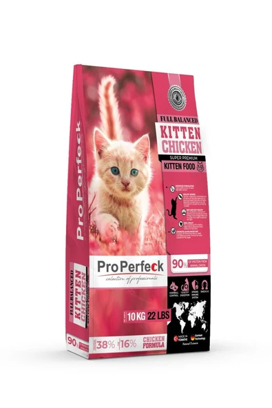 Pro Perfeck Premium Tavuklu Narlı Havuçlu Yavru Kedi Maması 10 KG