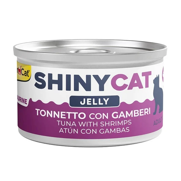 GimCat Shinycat Jöle İçinde Ton Balıklı ve Karidesli Kedi Konservesi 70g ürün görseli