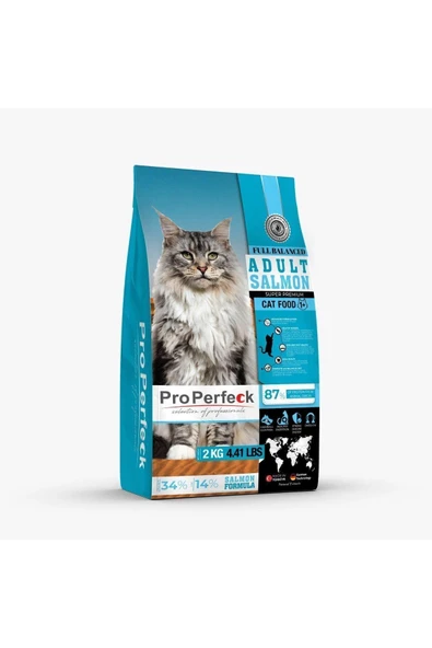 Pro Perfeck Premium Kısırlaştırılmış Somonlu Portakallı Kedi Maması 2KG